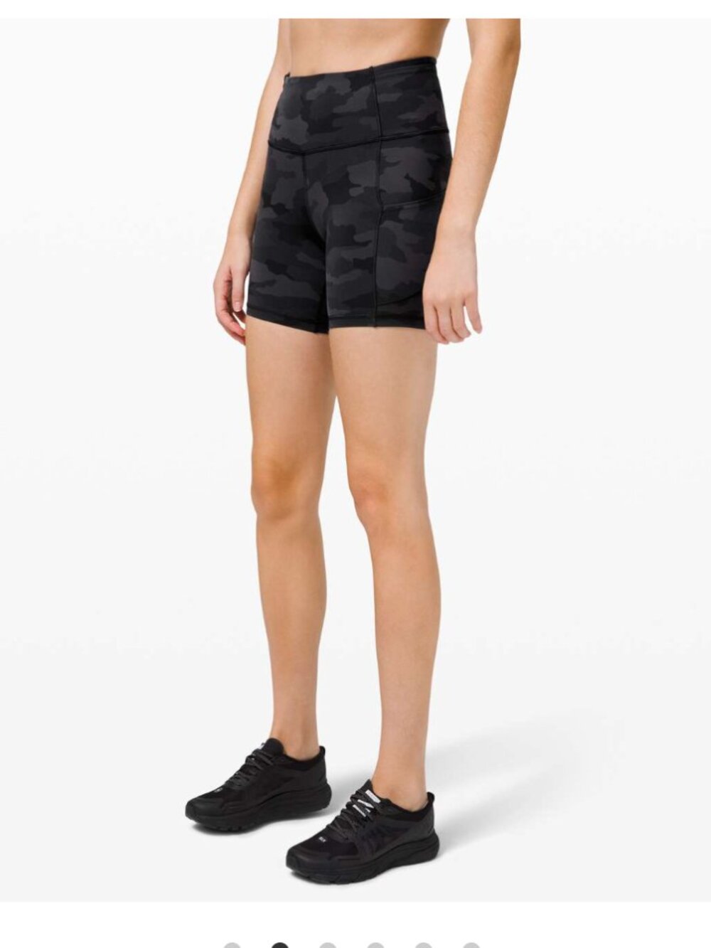 Lululemon Fast & Free Short 6" Non-Reflective Heritage 365 Camo Black Gray 12
